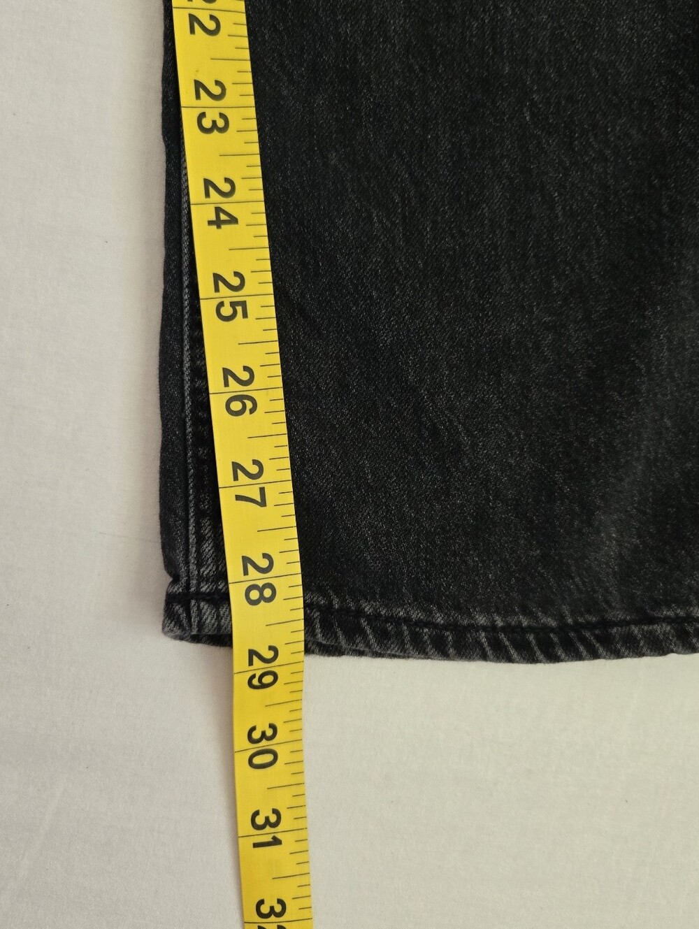 American Eagle Super High Rise Baggy Wide Leg Jeans Cargo Black Size 0 Short - Picture 10 of 12